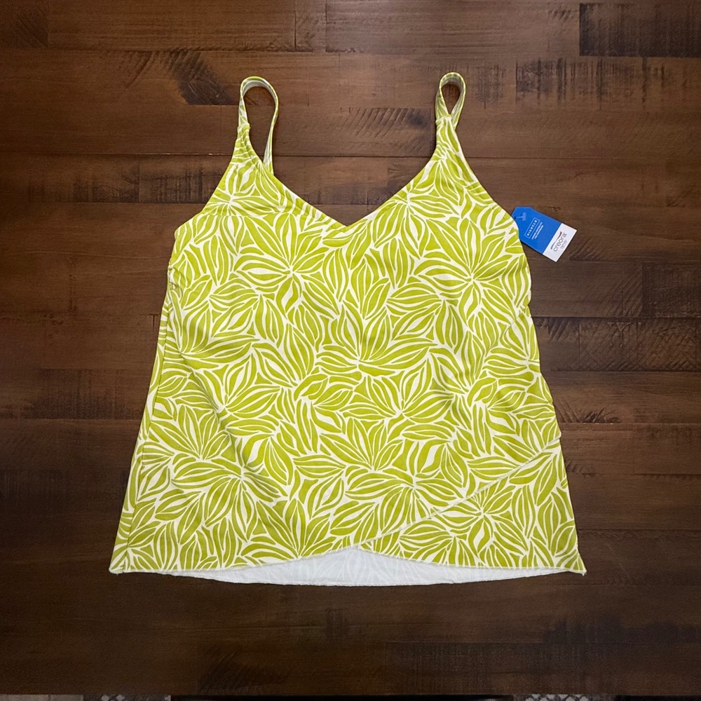 Lands End Swim Top Tankini Adjustable Straps Women's Small (6-8) NEW